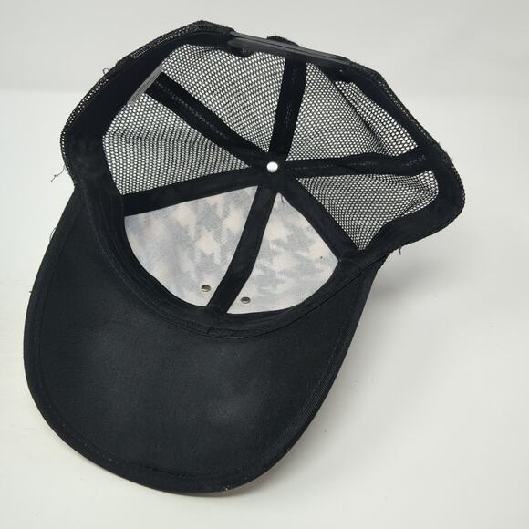 Wrangler Snapback Trucker Hat Multi One Size Mesh Back Houndstooth - Picture 7 of 9